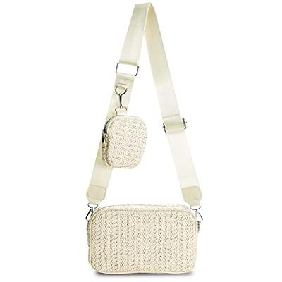 Aovtero Straw Clutch Purse Women Crossbody Bag Summer Beach