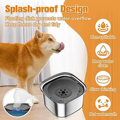 PawHut Large Elevated Dog Bowls with Storage Drawer Containing 11L