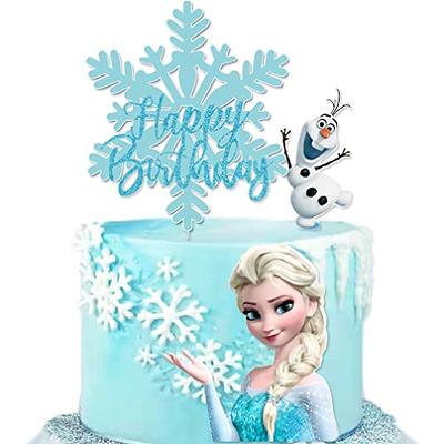 Frozen Birthday Cake Topper, Anna and Elsa