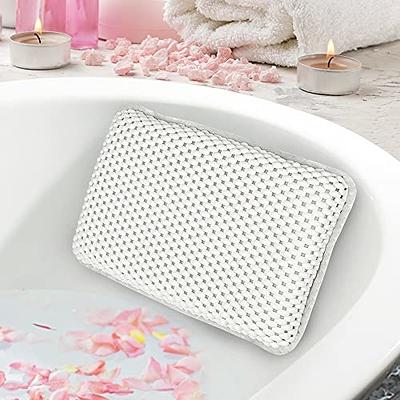 Full Body Bath Pillow for Bathtub, Bath Pillows for Tub with Mesh Laundry  Bag & Non-Slip Suction Cups, 3D Air Mesh & Quick Drying Ocean Blue