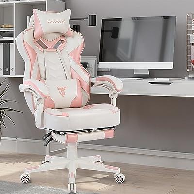  Ergonomic Sofa Office Chair, Gaming Chair with Wheels, Soft  Cushion Computer Chair Height Angle Adjustable Desk Chair for Company Home  (Pink) : Home & Kitchen