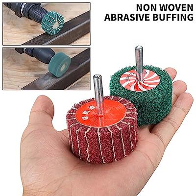 Baisiky 10Pc Non Woven Abrasive Buffing Pads Wheels Drill