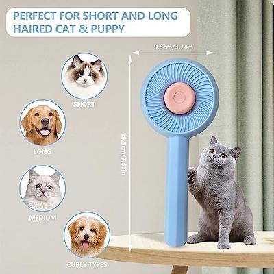 Magic Pet Comb,cat Grooming Brush,long Or Short Hair Cats Dogs Pet Massage  Brushes, Self Cleaning Slicker Comb For Kitten