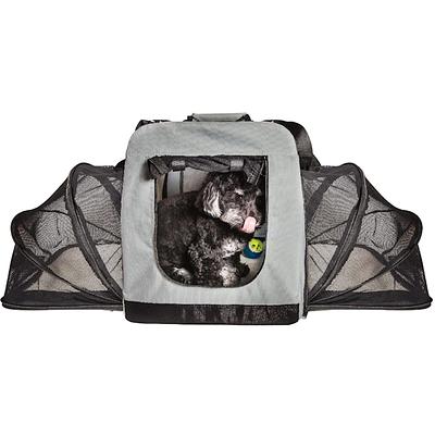 Pet Life Large Soft Folding Collapsible Expandable Pet Dog Crate