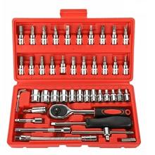 LSLANSOON 20 Pcs Flex Head Ratchet Wrench Set, 8mm-19mm Changeable