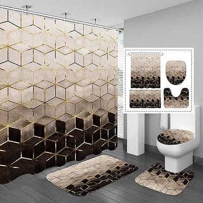 Mat Bathroom Toilet Set, Bathroom Accessories Set Carpet