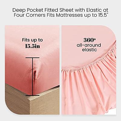 Bedlifes Queen Sheet Set- Ultra Soft Sheets-Luxury-Breathable-16 Deep  Pocket- 1800 Thread Count Percale Egyptian Microfiber Bed Sheets Wrinkle,  Fade