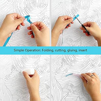 QNQA Paper Filigree Painting Kit, Starry Night - Van Gogh