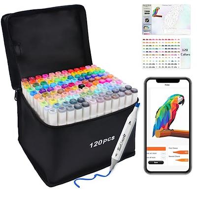 Art Markers, 84 Colors Alcohol Based Ink Broad&Fine Dual Tip Permanent  Markers Pen Set with Case for Kids Professional Artist Coloring Drawing  Sketching Outlining Marking - Yahoo Shopping