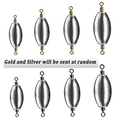 Fishing Weights Swivel Bullet Brass Sinkers Rolling Inline Swivel