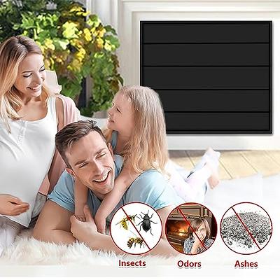 Christmas Magnetic Fireplace Cover 39x32, Decorative Fireplace Blanket  Insulation Cover for Heat Loss, Indoor Outdoor Fireplace Draft Stopper  Covers
