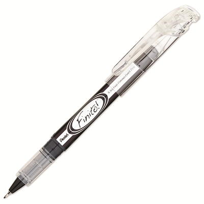 Pentel Arts Slicci 0.25 mm Extra Fine Gel Pen, Black Ink, Box of 12 (BG202-A)