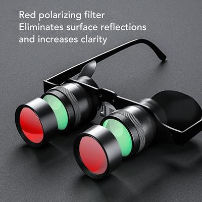 Binocular Glasses Hands-free, Magnifier Binoculars Eyeglasses Adjustable,  Hd Portable Fishing Binoculars Telescope For Fishing