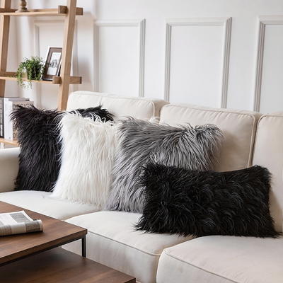 12 x 20 Off White Faux 2-Pack Pillow