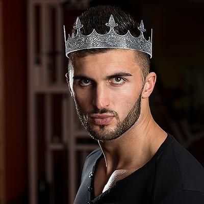 Baroque Royal Crown Men's Metal Prince Hair Crown Full Circle Birthday  Party Hair Accessories For Cosplay Prom Pageant Quinceanera