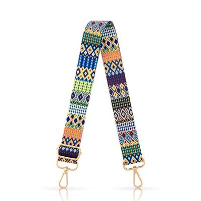 Purse Strap 2Cowhide Head Wide Shoulder Strap Adjustable Replacement,Retro  Jacquard Embroidery Multi-pattern Crossbody Bag Straps for Handbag,Crossbody  Bags,Shoulder Bags 