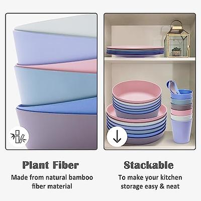 6PCS Bamboo Baby Feeding Set, Baby Suction Bowl & Plate with