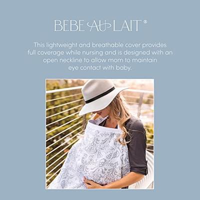 Nursing Cover for Breastfeeding with Wire | Breathable Soft Muslin Cotton |  Baby Breast Feeding & Pumping Apron | Nurse Shawl | Multi Use Baby Car