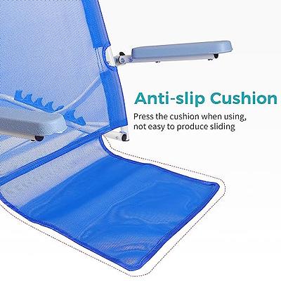mopam Breathable Bed Backrest Portable Folding Adjustable Reading Bed Rest Lifting Sit-up Back Rest Support Neck Lumbar Back Support with Head