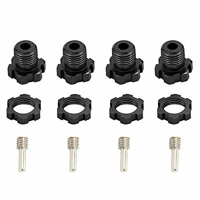 kingsea 4Pcs Metal 17mm Wheel Hex Hub Adapter Compatible with E-Revo/E-Maxx/Summit  S/T-Maxx E-Revo Truck Tire Mamba Slayer Pro 4x4#5353(Black) - Yahoo Shopping