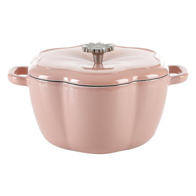 Crock-Pot Artisan Round Enameled Cast Iron Dutch Oven, 3-Quart, Blush Pink