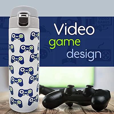 L LIFETIME Kids Water Bottle Stainless Steel, Video Game Design Insulated Water  Bottles for Kids - Proof Lock Lid No Straw Dishwasher Safe - Yahoo Shopping