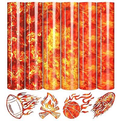 HTVRONT Orange Red Heat Transfer Vinyl Rolls-12 x 10FT Orange Red