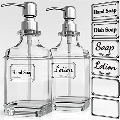 Gaussra Kitchen Soap Dispenser Set with Silicone Tray - Brushed Nickel, Stainless  Steel Glass Soap Dispenser Bathroom, Modern Farmhouse Decor, Refillable  Hand Dish Soap Dispenser for Kitchen Sink - Yahoo Shopping