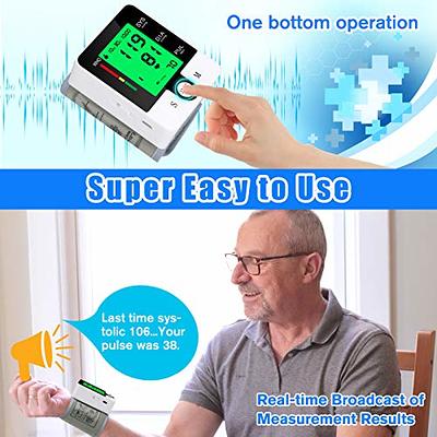 Blood Pressure Monitor Dual Users x99 Readings Blood Pressure Machine with  Voice Adjustable Wrist Cuff BP Monitor for Home Use with Carrying Case  Instant Portable - Yahoo Shopping