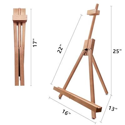 Miratuso Painting Easel, Folding Wooden Tabletop Easel Stand Holds