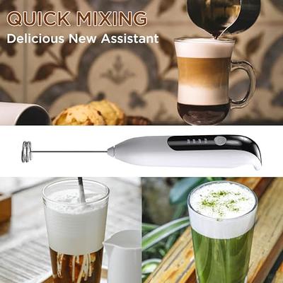 Portable USB Electric Milk Frother Foamer Coffee Mixer Egg Beater