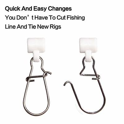 50 Heavy Duty Fishing Sinker Slide Braid Fish Line Finder Slider duo clip