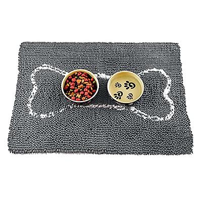 VCEPJH Absorbent Dog Mat for Food and Water Bowls - 2 Pack 32x20