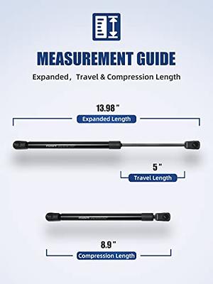 OTUAYAUTO 14 inch Gas Strut - 107N/24Lbs Universal Lift Support -  Replacement for Camper Shell Shocks, Canopy, Tool Box, Truck Cap, OEM # C16- 06389 (Pack of 2) - Yahoo Shopping