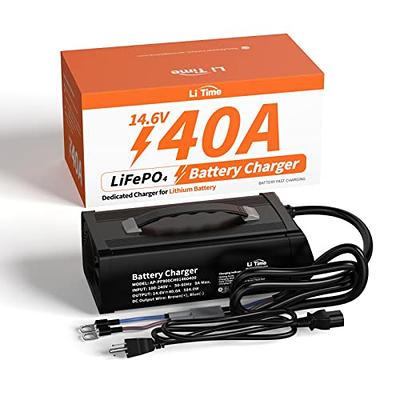 LiTime Lithium Battery Charger 14.6V 40A, Special for 12V LiFePO4