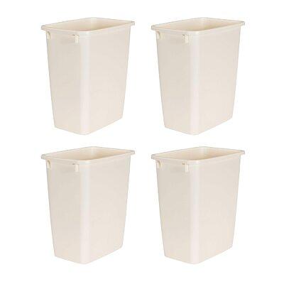 Rubbermaid Brute Plastic Trash Can with no Lid, White, 32 gal.  (FG263200WHT)
