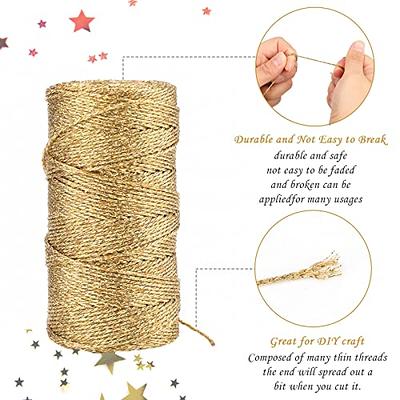 Anwyll Metallic Gold Twine String, Christmas Gold Silver Twine String  Bakers Twine, 656 Feet 1.5mm Metallic Gold Glitter String for Crafts, Gold  Thread for Crafting DIY Gift Wrapping Decoration - Yahoo Shopping