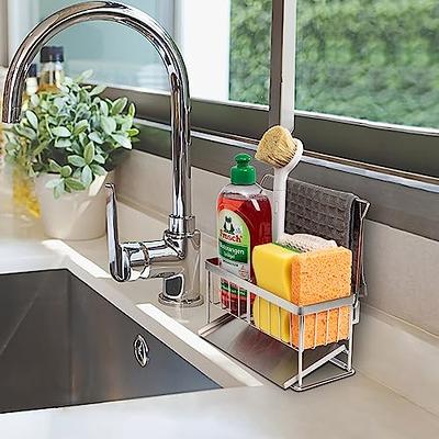 Sponge Holder For Sink Caddy, Kitchen Sink Sponges Holder With 2