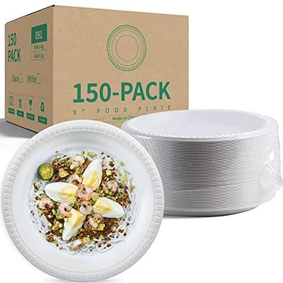 Hygloss Products 6 Uncoated White Paper Plates Bulk, 6 Inch, 1000