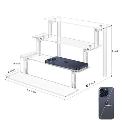 3 Tier Clear Acrylic Display Shelf Riser Organizer Stand Holder for  Cosmetics