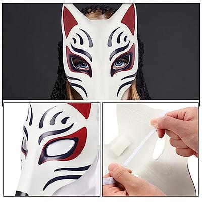 5pcs therian mask masquerade masks for paper blank mask Blank Cat Masks