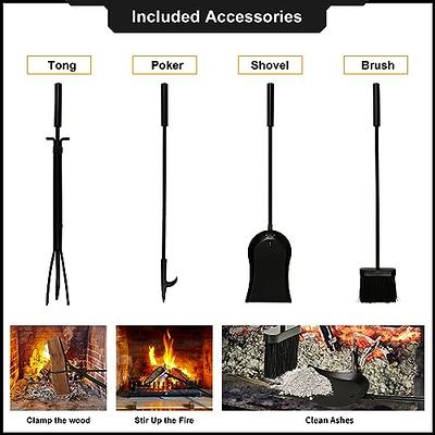 Amagabeli 4ft Firewood Rack Outdoor Log Rack Holder Fireplace