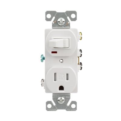 Eaton 20-Amp 125-volt Tamper Resistant Weather Resistant Commercial Duplex  Outlet, White in the Electrical Outlets department at