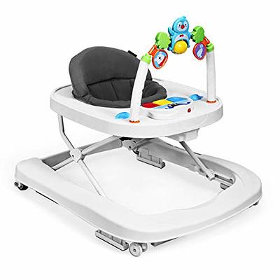 Babyjoy Foldable Baby Activity Walker with Adjustable Height& Detachable  Seat Cushion