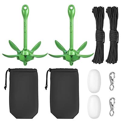 Alpinista 2 Pack Kayak Anchor Kit, 3.5 lb Portable Folding Boat