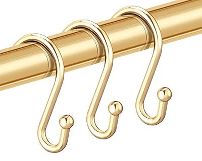 S Hook Without Roller Ball Shower Curtain Rings Chrome - Made By Design™ :  Target