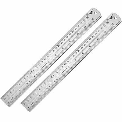 YYJ HOME Clear Plastic Ruler, Metric Ruler, Ruler 12 inch