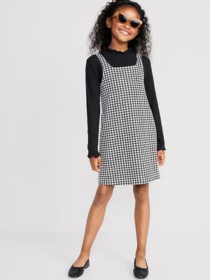 Sleeveless Dress & Mock-Neck T-Shirt Set for Girls - Yahoo Shopping