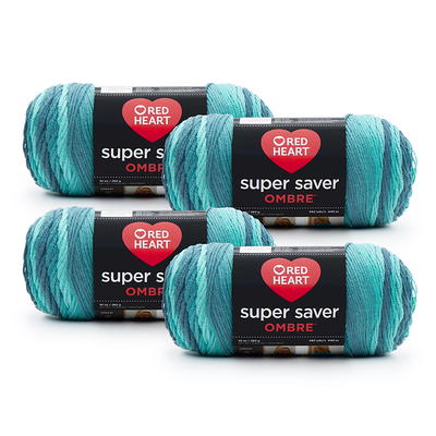 Red Heart Super Saver Light Sage Yarn - 3 Pack of 198g/7oz - Acrylic - 4  Medium (Worsted) - 364 Yards - Knitting/Crochet