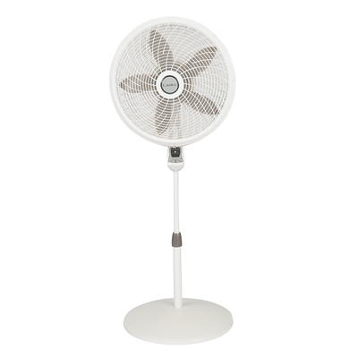 18 In. Stand Fan With Remote, White